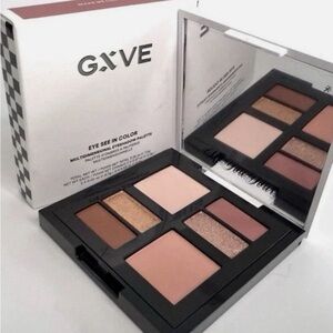 GXVE  Eye See In Color Eyeshadow Palette - Gold, Brown, Cream Shades